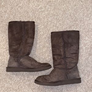 Dark Brown Tall Womens UGG boots